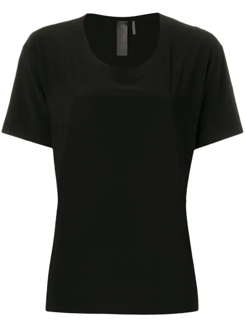 Norma Kamali scoop neck T-shirt Black KK4266PL104001