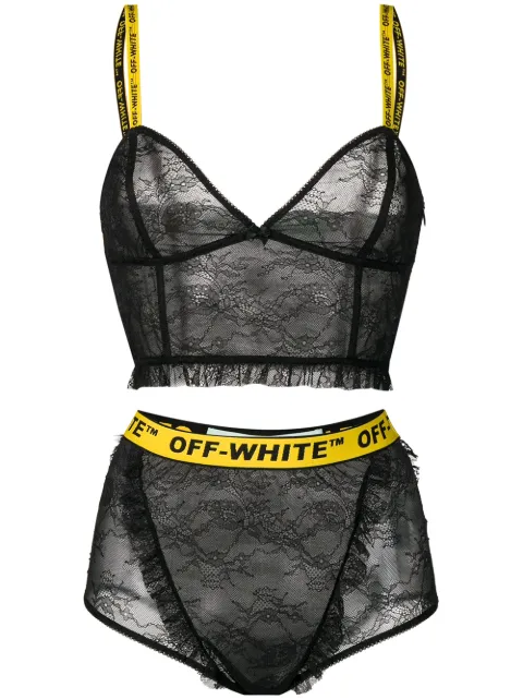 Off-White two-piece bodysuit Black OWUA009R197570571000