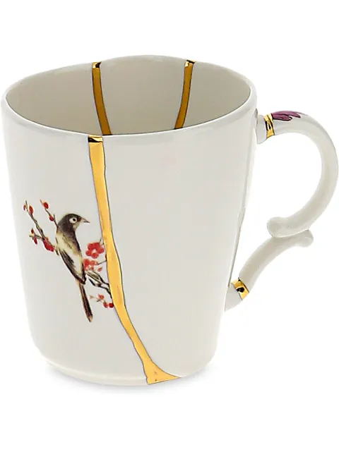 Seletti crack detail mug White 09653KINTSUGIN3