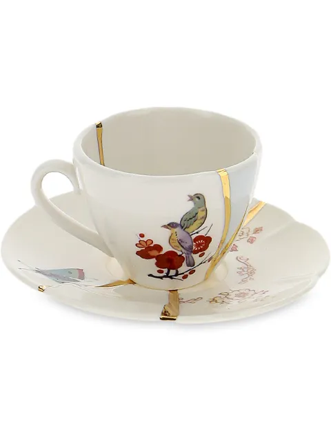Seletti crack detail coffee cup White 09642KINTSUGIN2