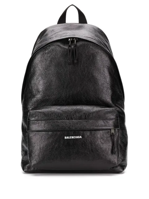 Balenciaga Explorer logo-appliqué backpack Black 5032211VG07