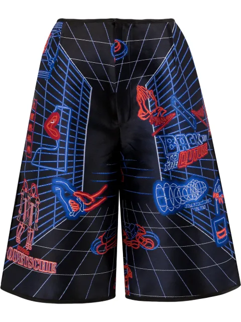 Quetsche all-over print shorts Black P12