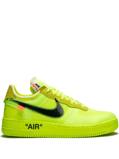 Nike X Off-White The 10: Air Force 1 Low "Volt" sneakers Green AO4606700