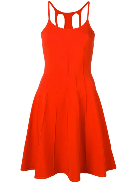 DSQUARED2 fitted sleeveless dress Orange S72CU0891S16708