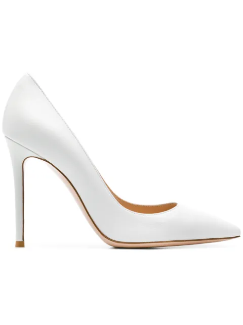 Gianvito Rossi 105mm Gianvito leather pumps White G2847015RICNAP