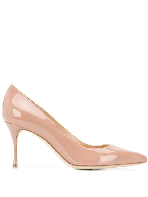 Sergio Rossi 75mm Godiva pumps Neutrals A43841MVIV01