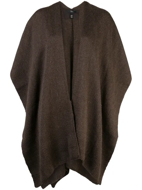 VOZ Short knitted duster Brown VM18WACHOCOLATE