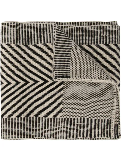 VOZ Chevron Scarf Black VS39IVORYBLACK