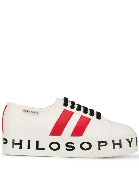 Philosophy Di Lorenzo Serafini x Superga panelled sneakers White 3203773773