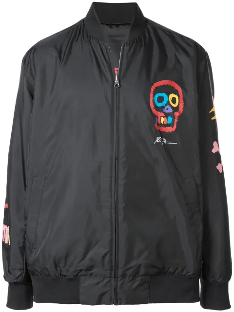 PUMA Skull print bomber jacket Black 57823101