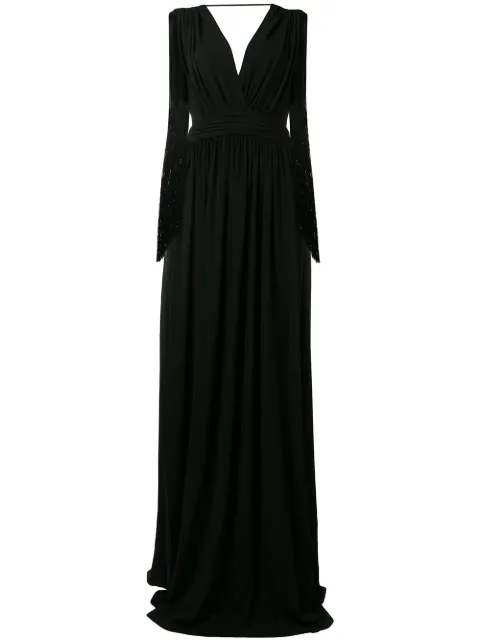 Alberta Ferretti long evening dress Black A04054228