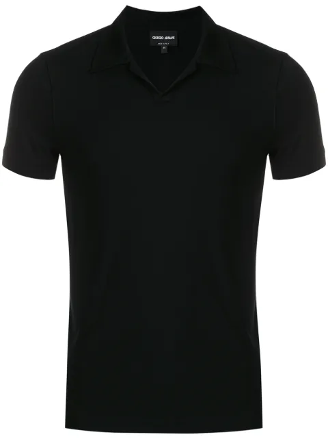 Giorgio Armani short-sleeve polo top Black 3GSF51SJP4Z