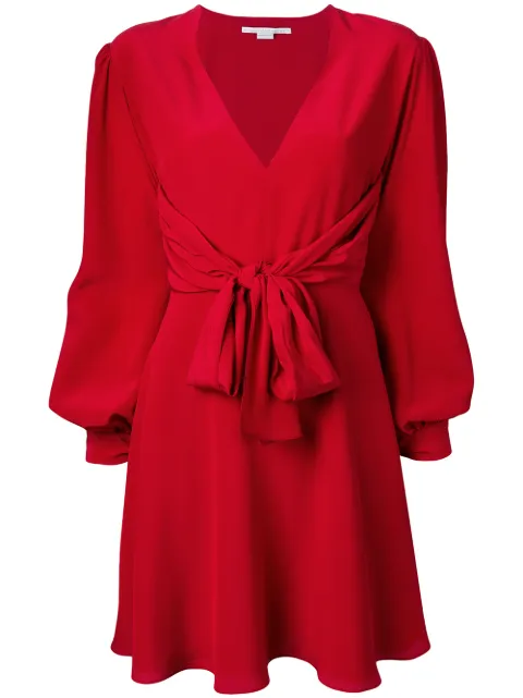Stella McCartney tie waist dress Red 553676SY206