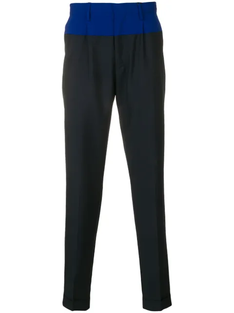 Tommy Hilfiger two-tone tailored trousers Blue RE0RE00200