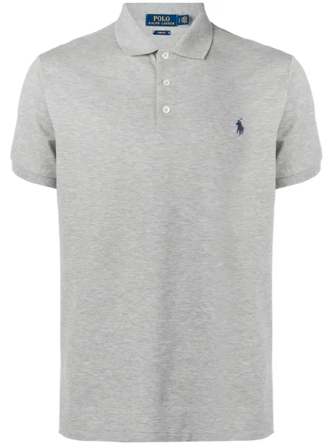 Polo Ralph Lauren logo polo T-shirt Grey 710541705026