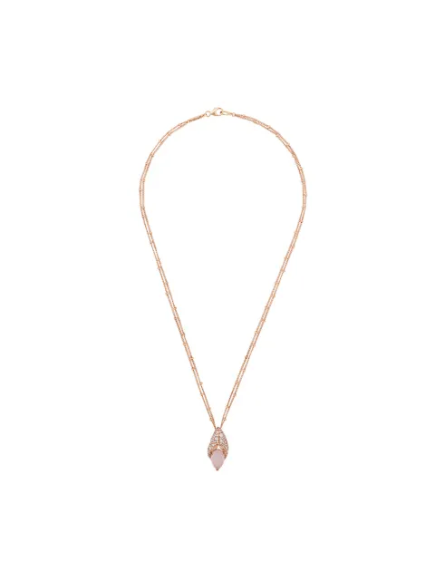 Stephen Webster 18kt gold crab pincer necklace Pink WP6188