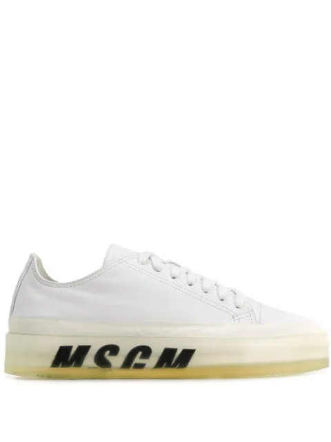 MSGM oversized sole sneakers White 2641MDS725160
