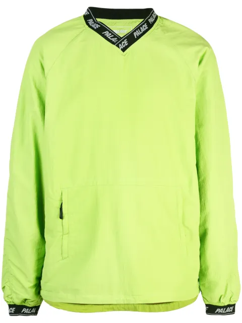 Palace Aslan Shell logo-trim overshirt Green P14SS026