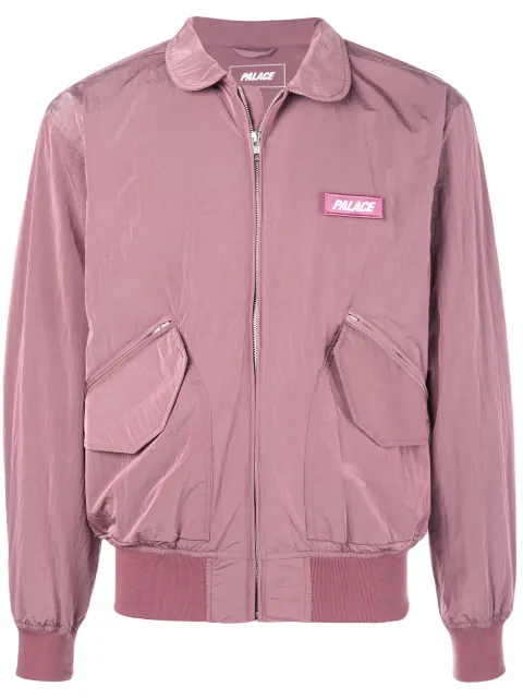 Palace F-Light logo-patch jacket Pink P14JK023