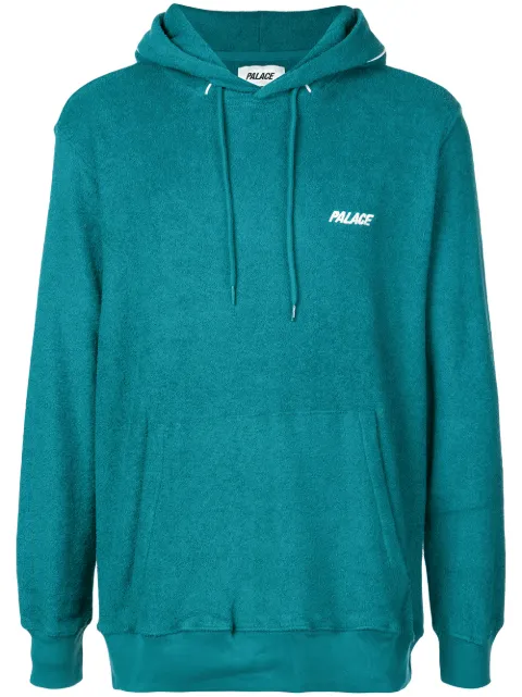 Palace Pipe Up logo-embroidered hoodie Blue P14CS061