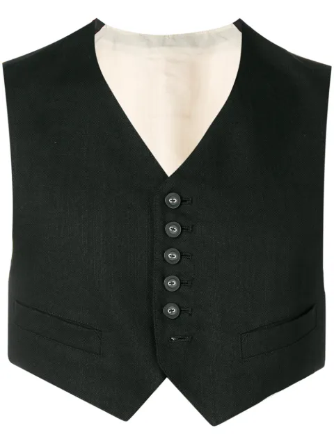 Jean Paul Gaultier Pre-Owned cropped waistcoat Black JPG2005