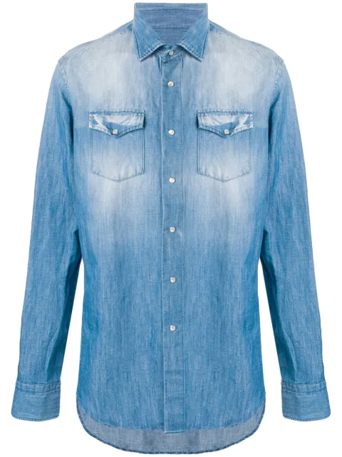 Dell'oglio chest pockets denim shirt Blue BAI11F7UIDP7