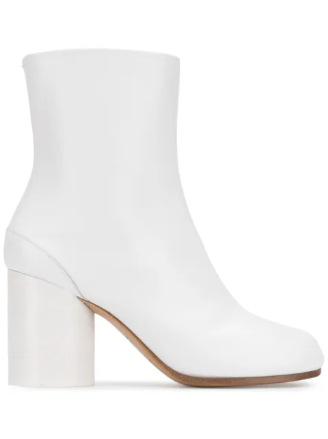 Maison Margiela Tabi 80mm leather ankle boots White S58WU0260PR516