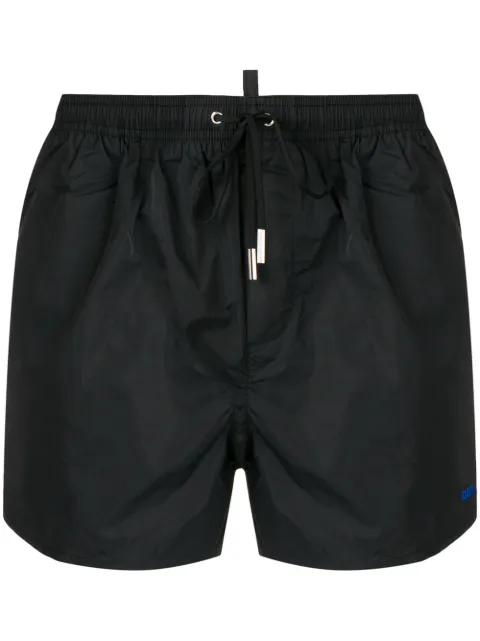 DSQUARED2 Icon slogan swim shorts Black D7B642400ISA01