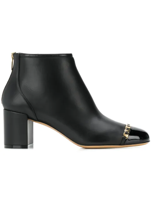Ferragamo Vara Chain boots Black 704006