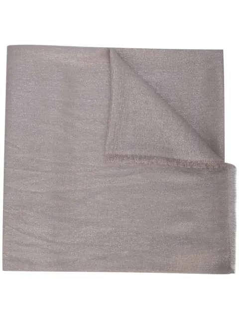 Brunello Cucinelli frayed edge scarf Neutrals MSCDAR097C067