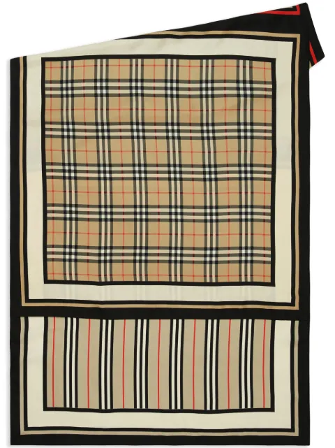 Burberry montage print silk scarf Neutrals 8011951