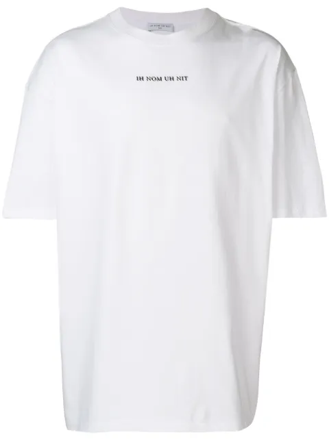 Ih Nom Uh Nit David Bowie print T-shirt White NUS19213