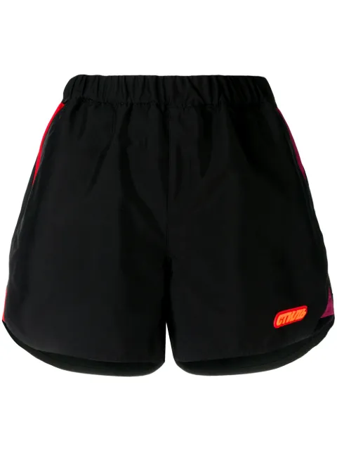 Heron Preston logo patch shorts Black HWCB003R197450141088