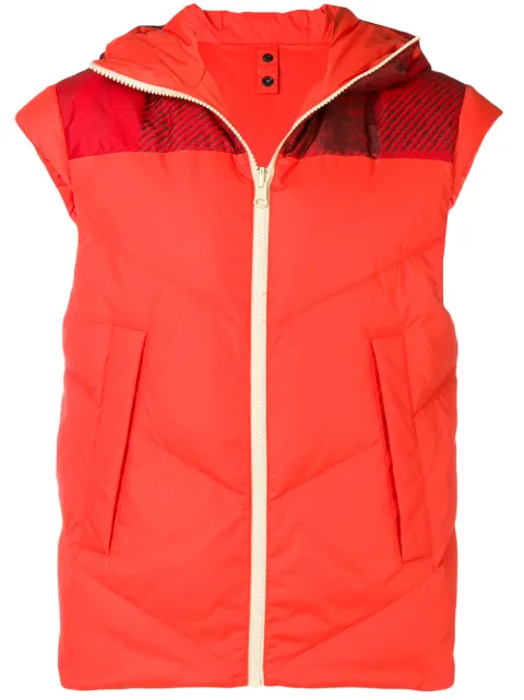 Woolrich padded hooded gilet Orange WOGIL0118UT1806