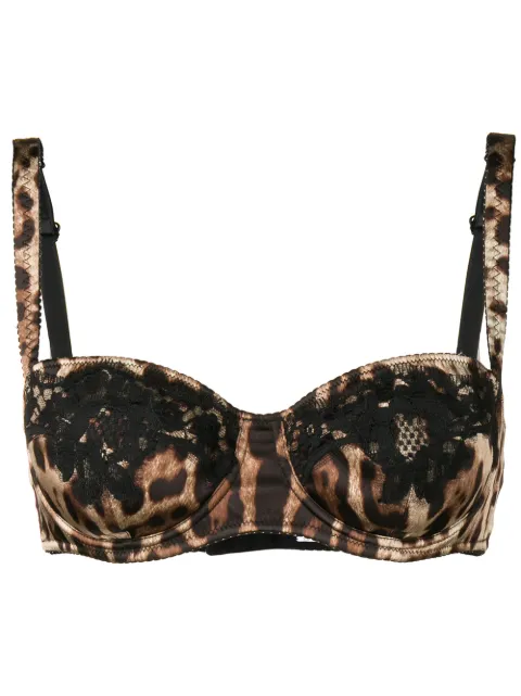 Dolce & Gabbana leopard-print balconette bra Brown O1A14TFSAXY