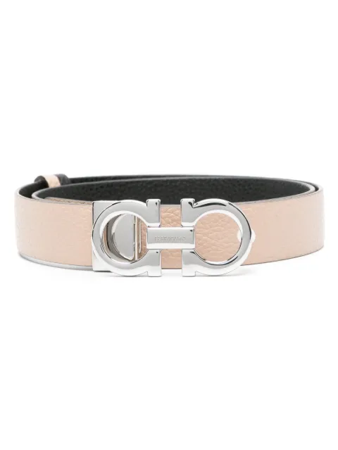 Ferragamo reversible and adjustable Gancini belt Neutrals 615288