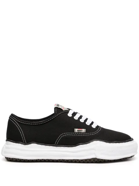 Maison MIHARA YASUHIRO Baker OG sole canvas low-top sneakers Black A02FW704098