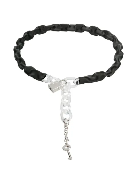 MM6 Maison Margiela wrapped chain belt Black S32TP0147S11793