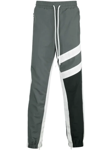 God's Masterful Children striped track trousers Grey GMC02AIB03