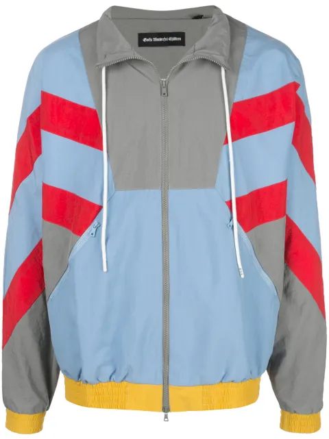 God's Masterful Children colour blocked sport jacket Blue GMC02AIX04
