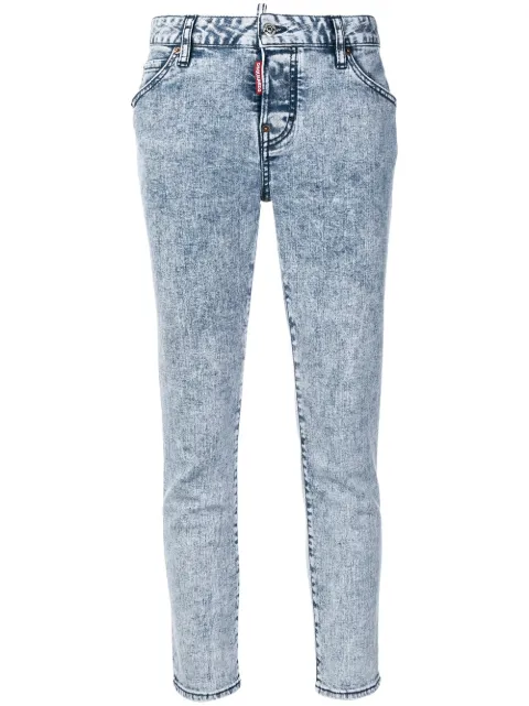 DSQUARED2 skinny acid washed jeans Blue S72LB0175S30342