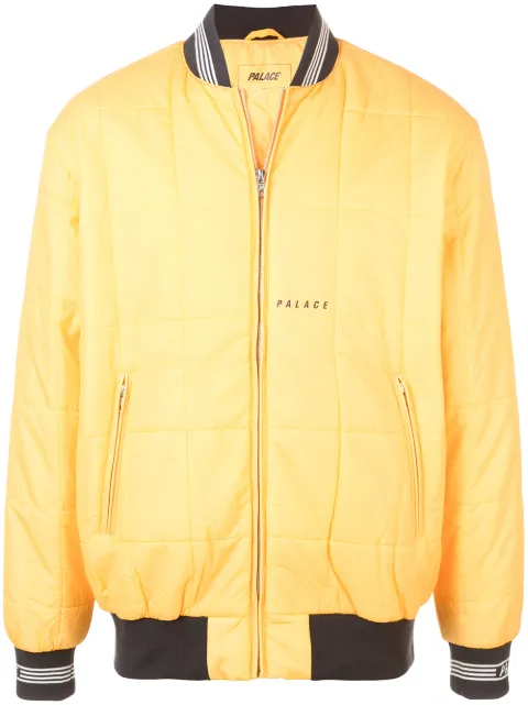 Palace Q-Bomber quilted bomber jacket Yellow P14JK014