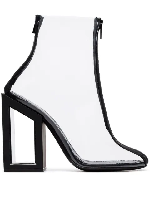 Nicholas Kirkwood black Void 105 PVC ankle boots Black 910B13TL12TR3
