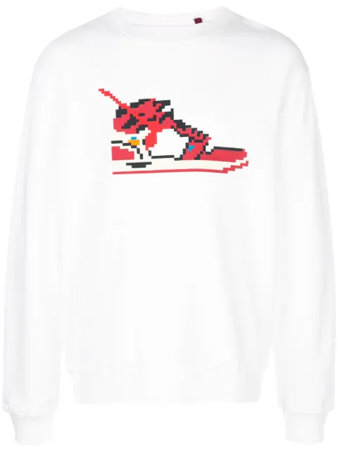 Mostly Heard Rarely Seen 8-Bit Virgil 2 sweatshirt White MHEB02AIK16