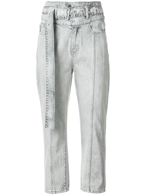 Haculla cropped high waisted jeans Blue HAW02AIJ04
