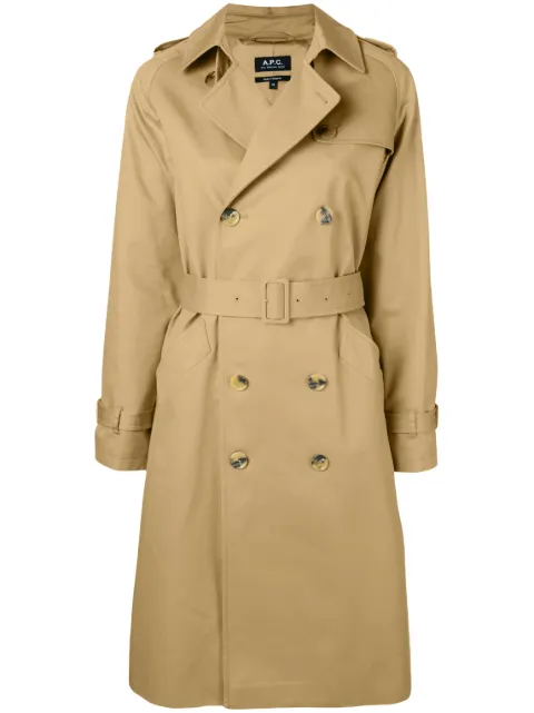 A.P.C. Greta trench coat Neutrals COZBAF01150