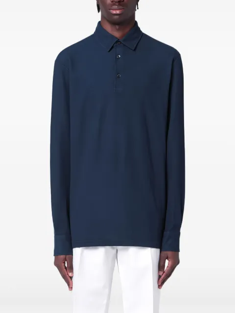 Loro Piana cotton polo shirt Blue FAI1311