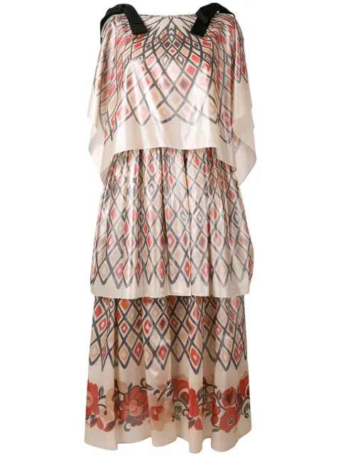 FENDI geometric skirt dress Neutrals FDA523A6Y4