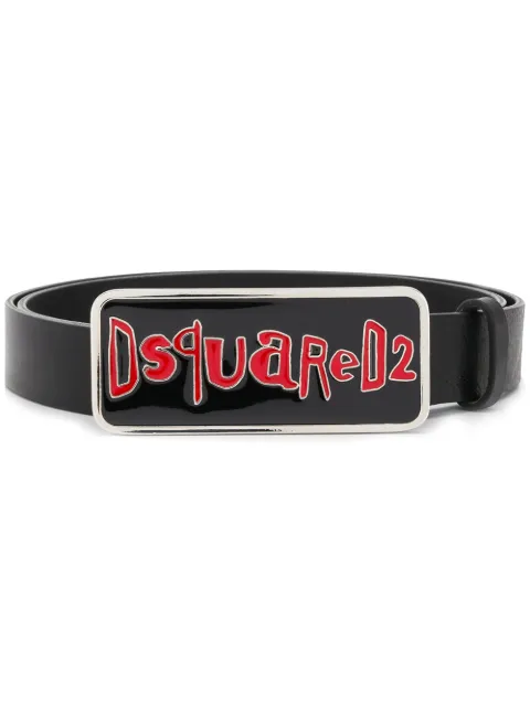 DSQUARED2 enamelled buckle belt Black BEM015201500001