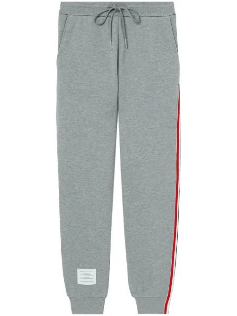 Thom Browne Classic RWB cotton track pants Grey FJQ024A03377